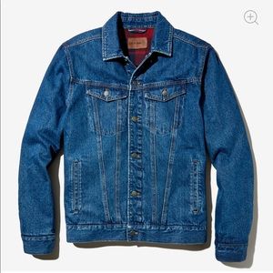 Montana Winterized Denim Trucker Jacket, Dark Wash